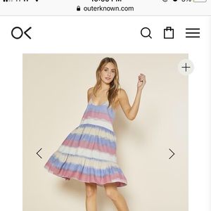 Outerknown cielo dress tie dye NWT small or medium